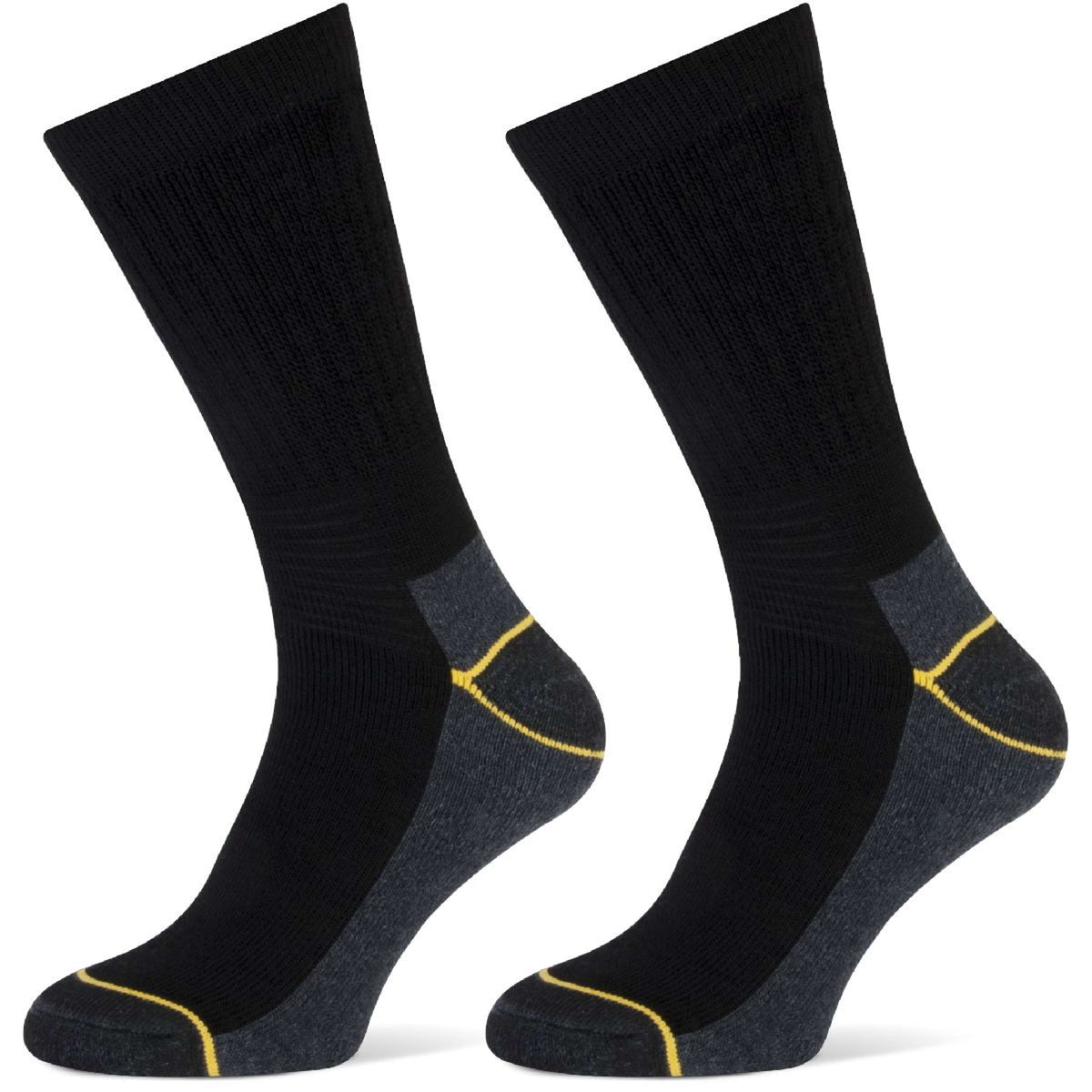 Stapp Yellow Chaussettes Worker 2-Pack Noir