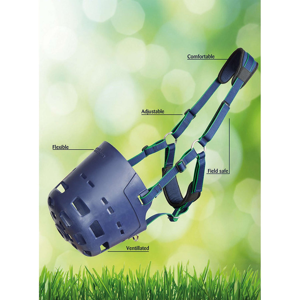 Flexi-Grazer by Shires Muselière Anti-Coliques Bleu Foncé