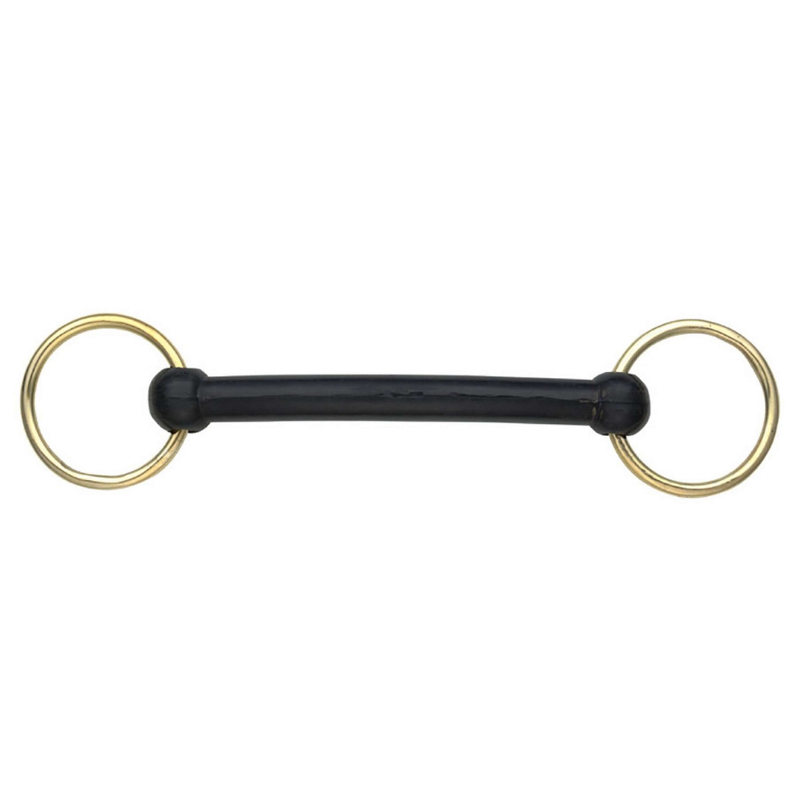 Shires Mors de Filet Caoutchouc Noir