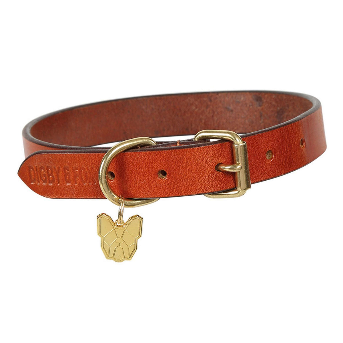 Digby & Fox Collier Fond de peau Cuir Tan