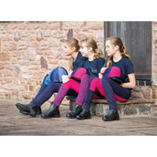 Wessex by Shires Pantalon d'équitation Jodhpur Two Tone Filles Noir/Violet