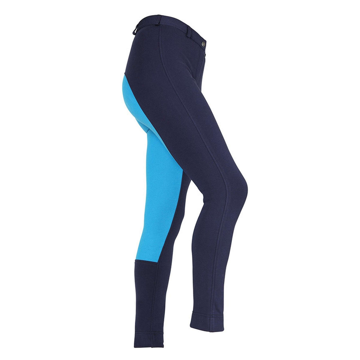 Wessex by Shires Pantalon d'équitation Jodhpur Two Tone Filles Navy/Turquoise