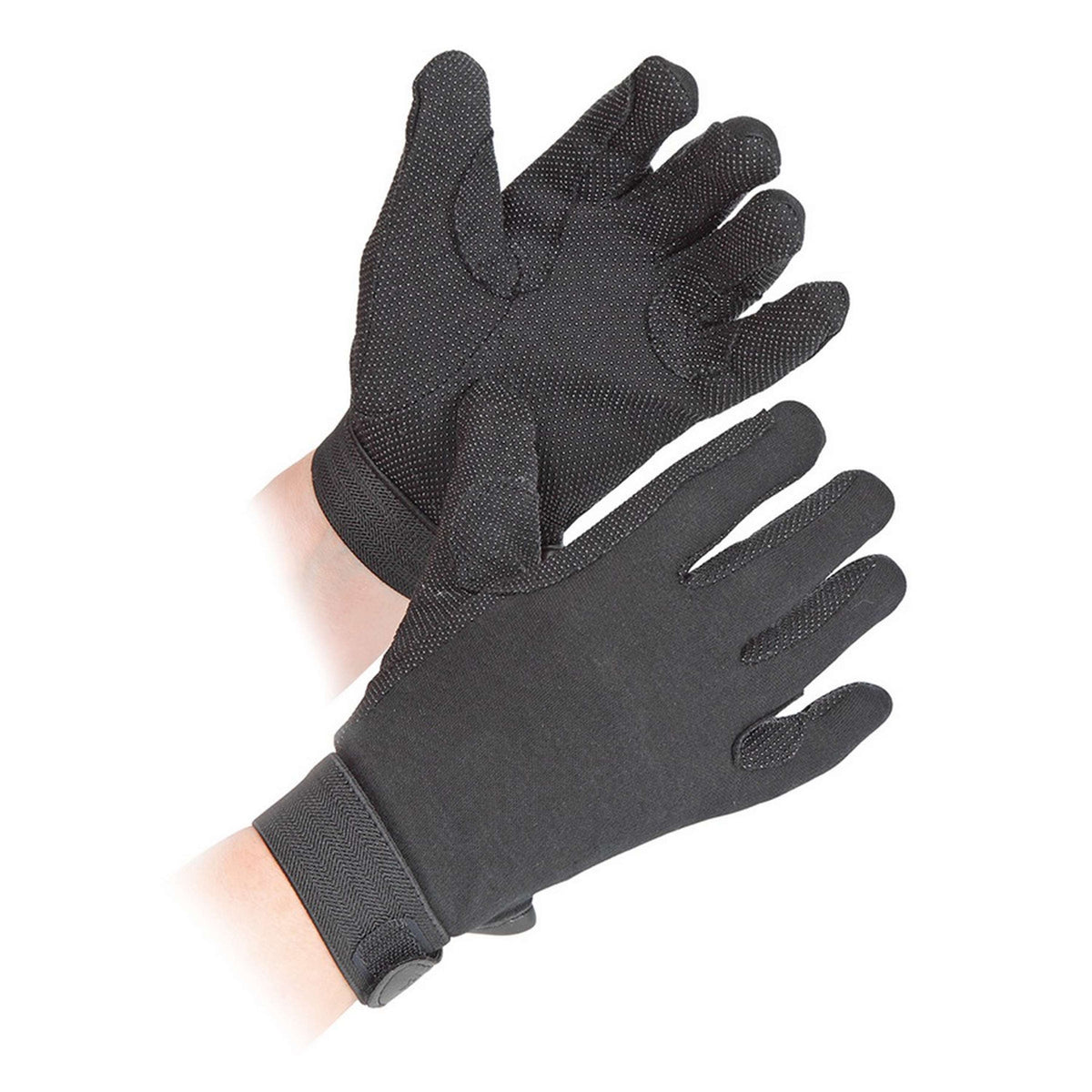 Shires Gants d'Équitation Newbury Enfants Noir