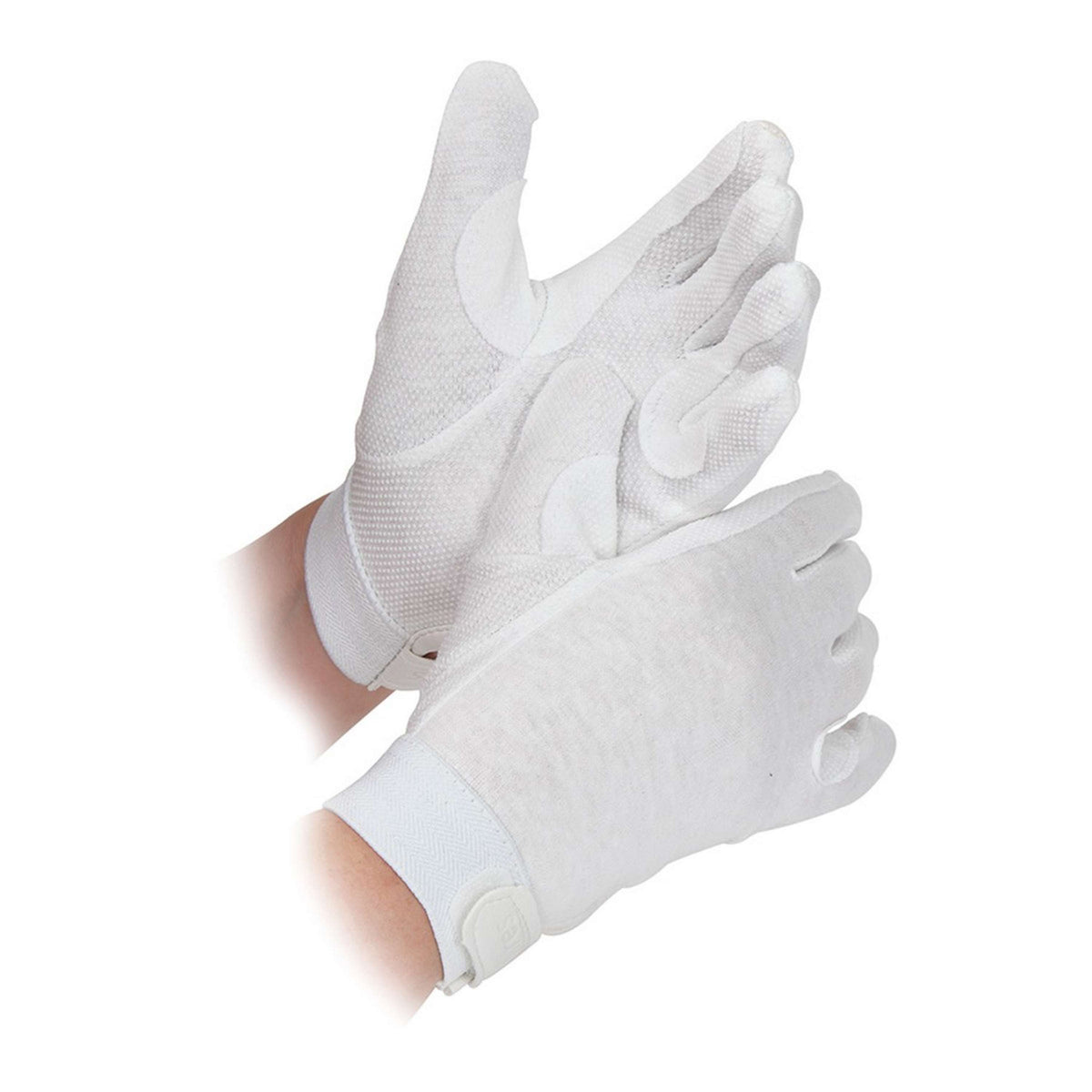 Shires Gants d'Équitation Newbury Enfants Blanc