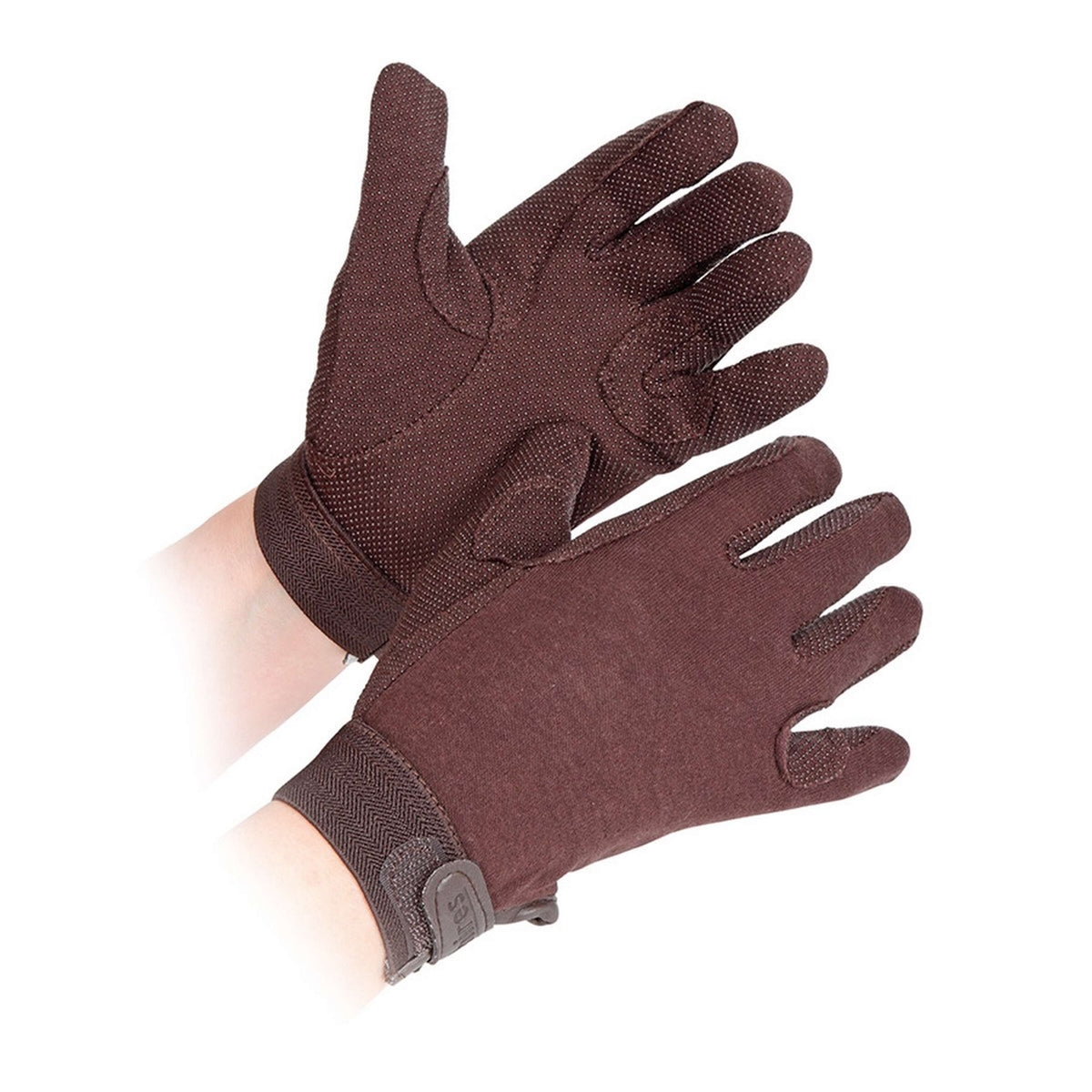 Shires Gants d'Équitation Newbury Adultes Marron