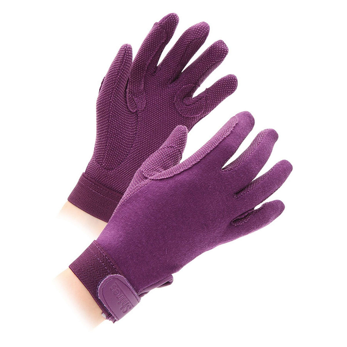 Shires Gants d'Équitation Newbury Adultes Violet