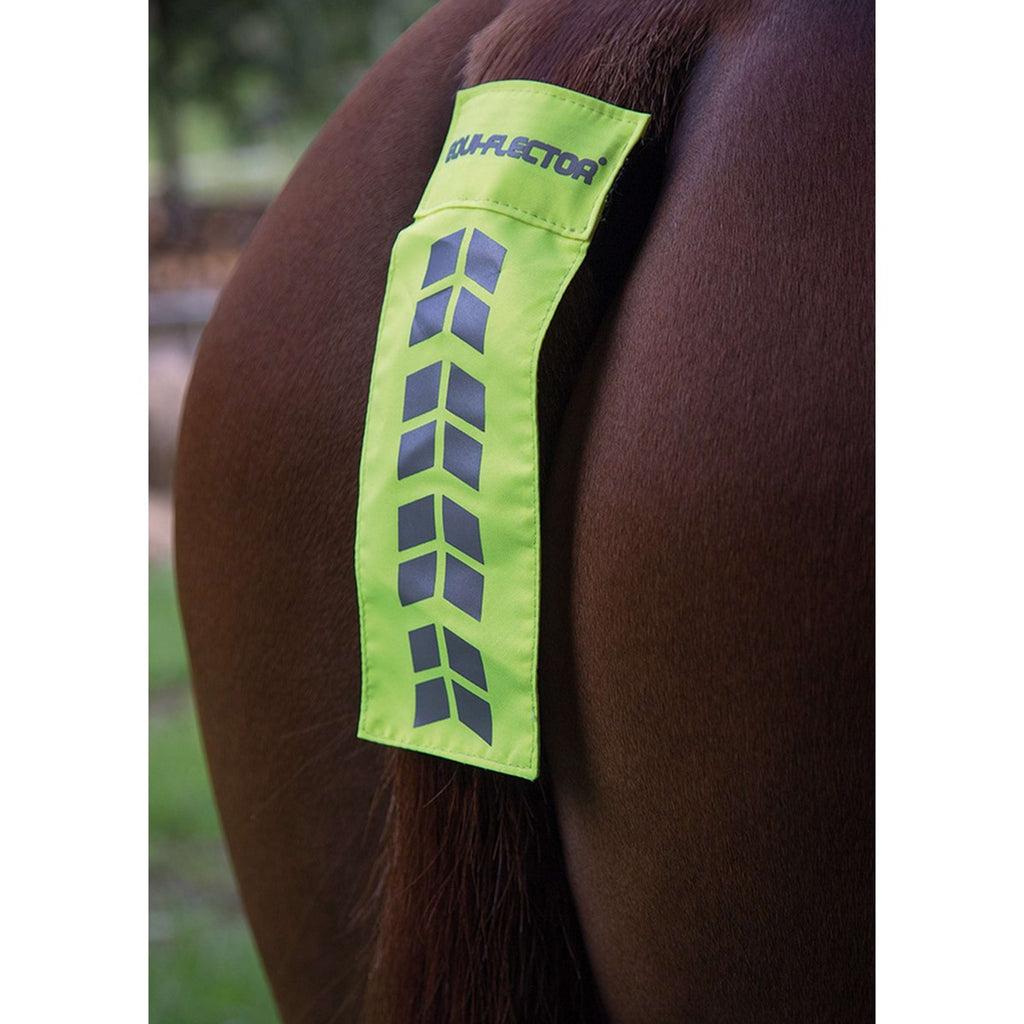 Equi-Flector by Shires Bande pour Queue Mesh Réfléchissant Jaune