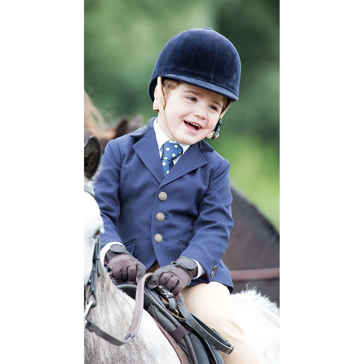 Shires Petite Veste de Concours Aston Enfants Marin