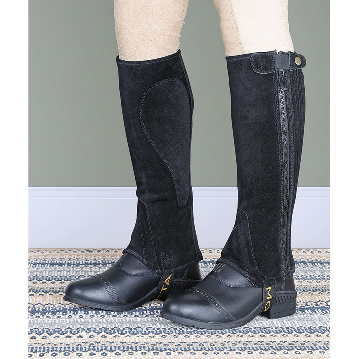 Moretta Court Chaps Suede Noir