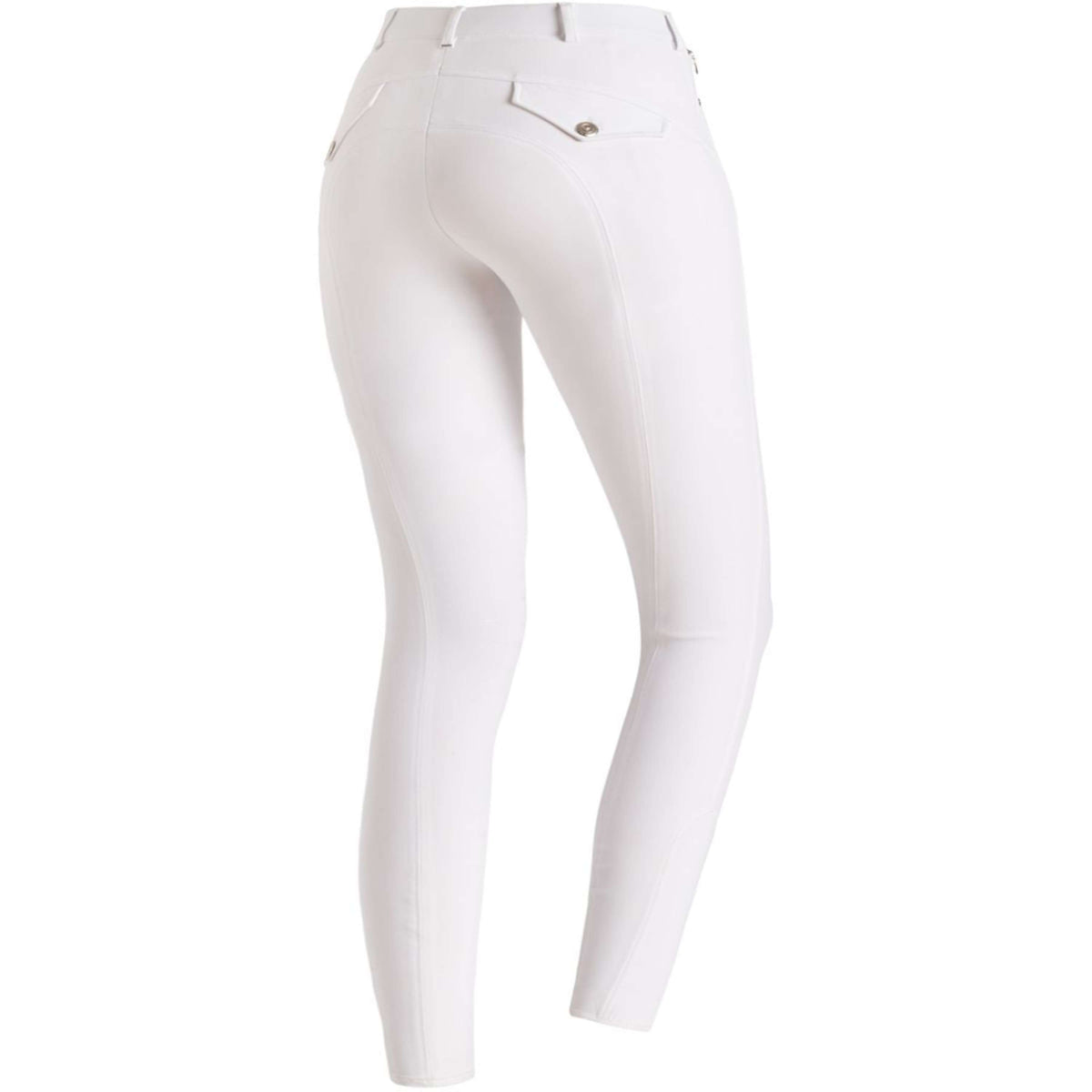 Schockemöhle Pantalon d'Équitation Eleonore Prise de Genou Blanc