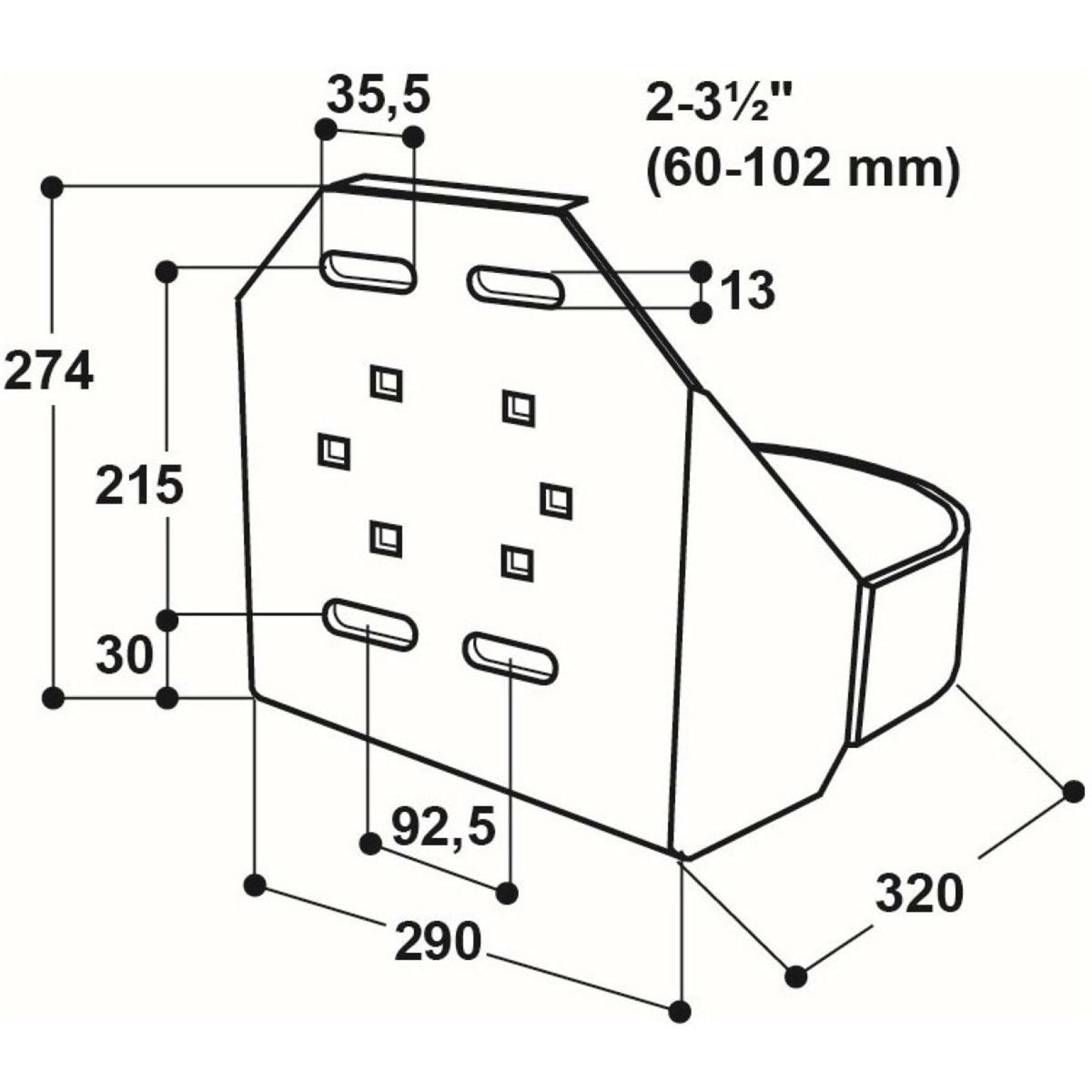 Suevia Protecteur d'abreuvoir Modèle 12P 25R