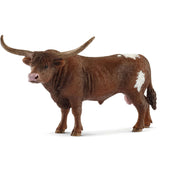 Schleich Statuette Farm World Taureau Texas Longhorn Marron