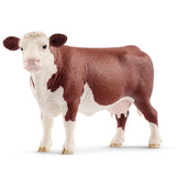 Schleich Statuette Farm World Vache Hereford Marron/Blanc