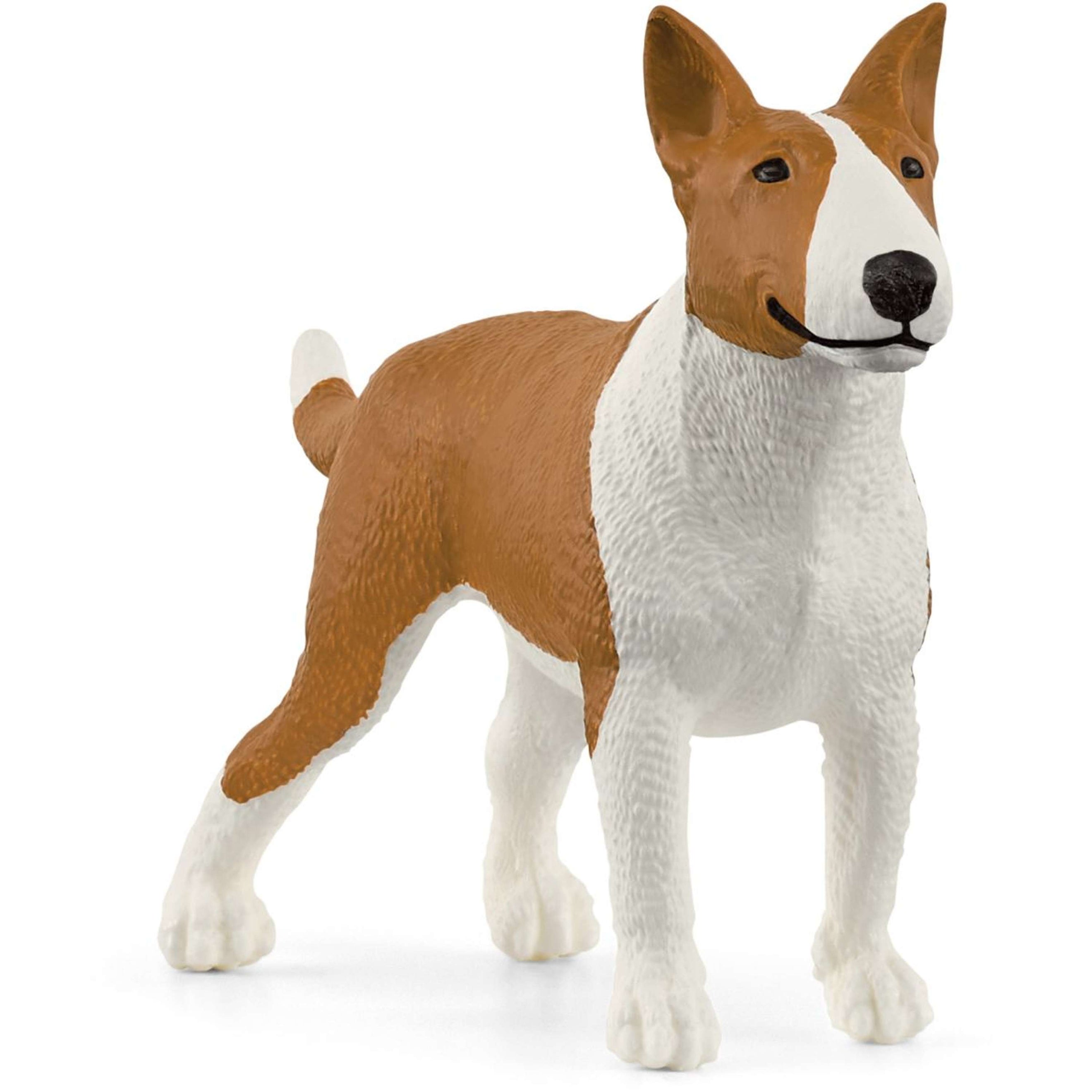 Schleich Statuette Farm World Bull Terrier Marron/Blanc