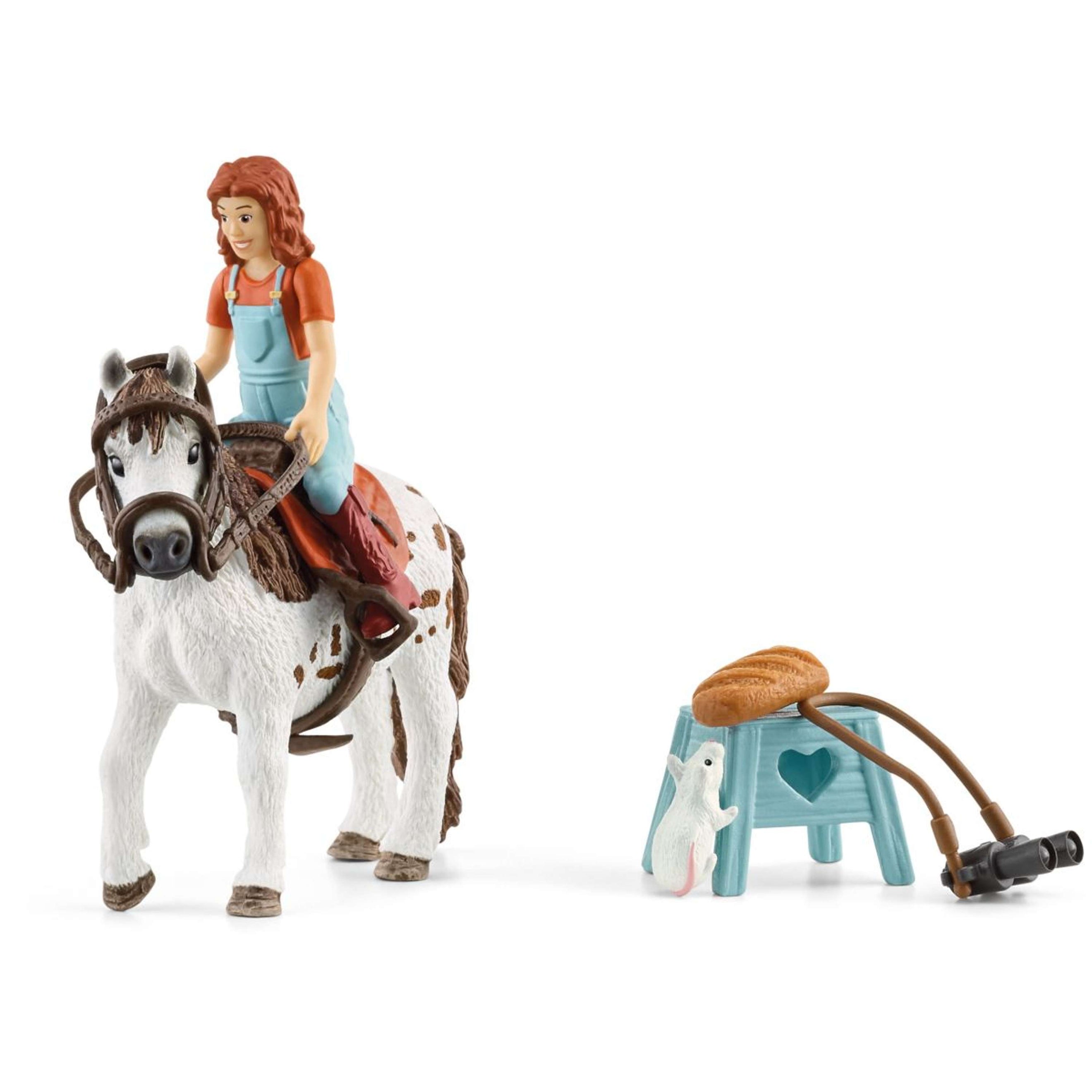 Schleich Playset Horse Club Horse Club Mia & Spotty Bleu clair/Blanc