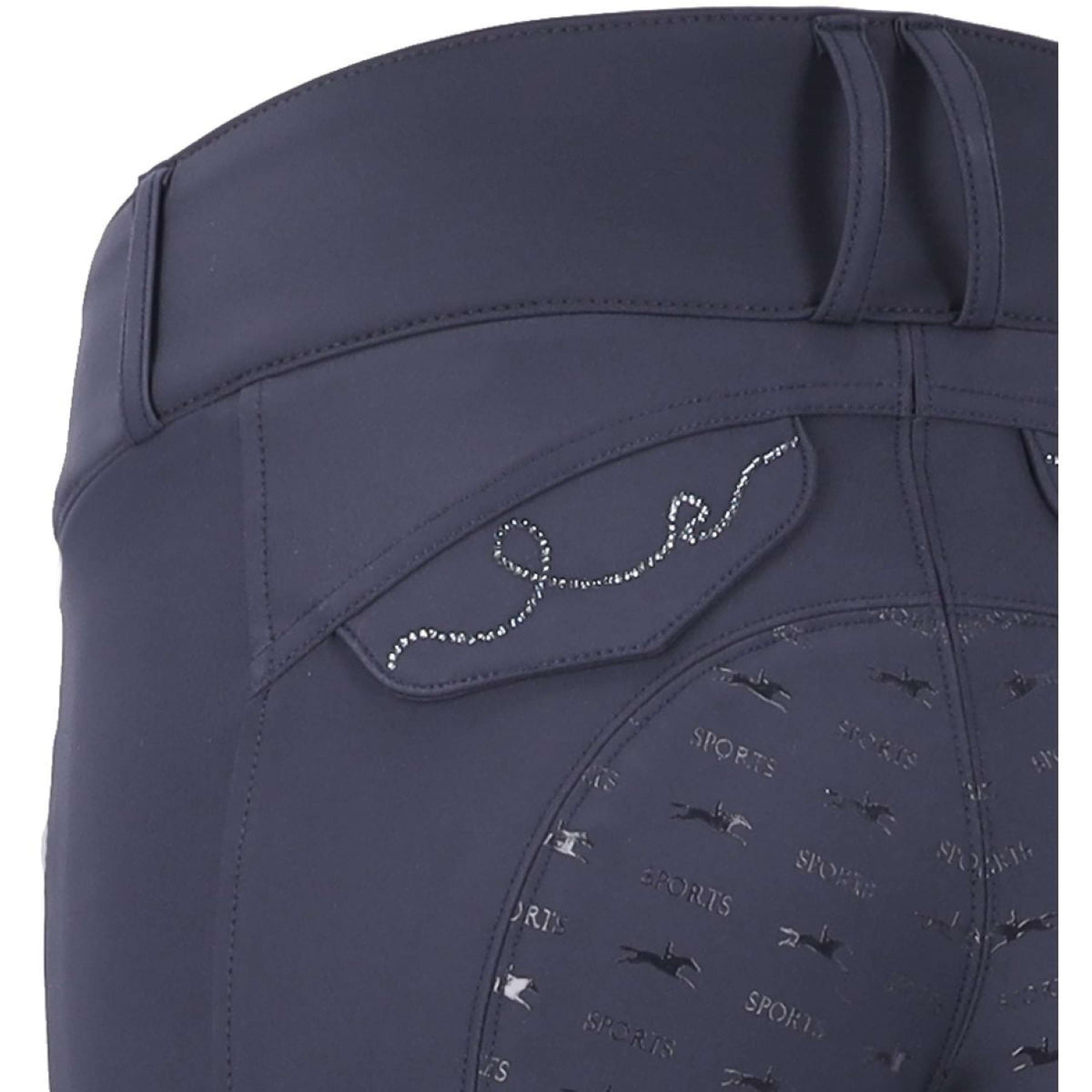 Schockemöhle Pantalon d'Équitation Noelle Full Grip Bleu Foncé