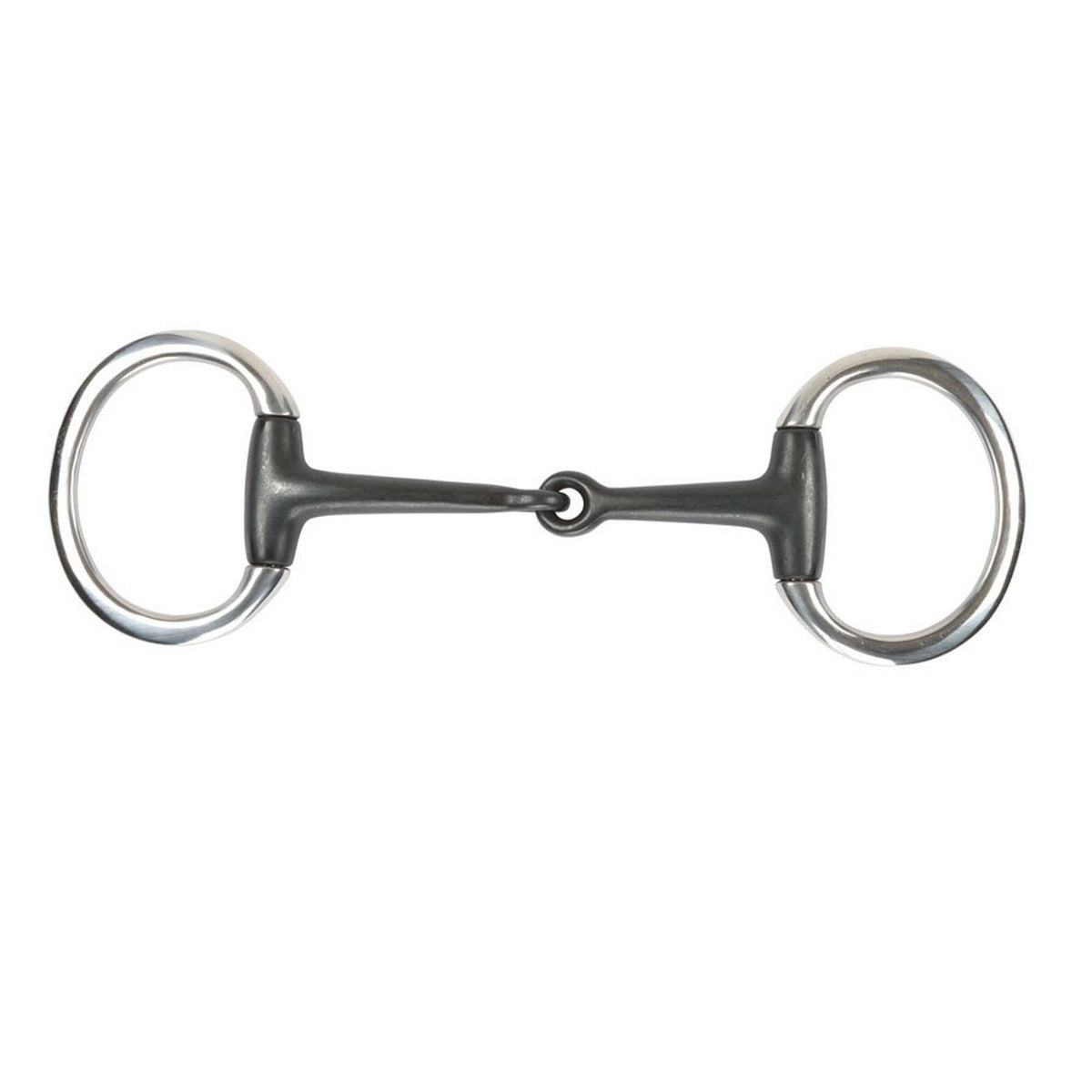 Shires Mors Sweet Iron Flat Ring Eggbutt Snaffle Noir