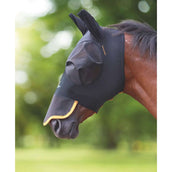 Shires Masque Anti-Mouches Stretch avec Nez Jet Black