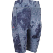 Aubrion Pantalon Court Non-Stop Young Rider Navy Tie Dye