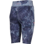 Aubrion Pantalon Court Non-Stop Young Rider Navy Tie Dye