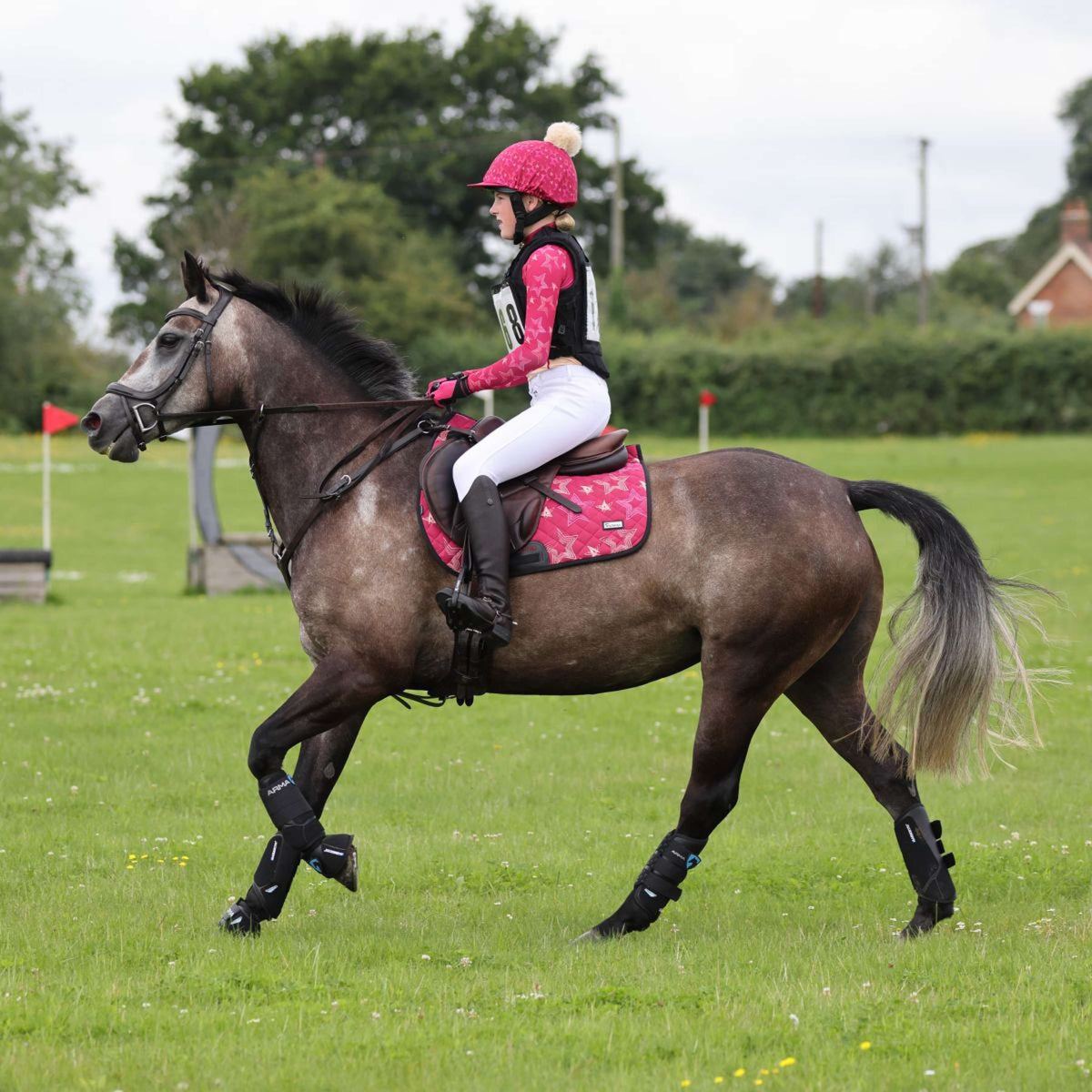 Aubrion Tapis de Selle Hyde Park Young Rider Étoiles