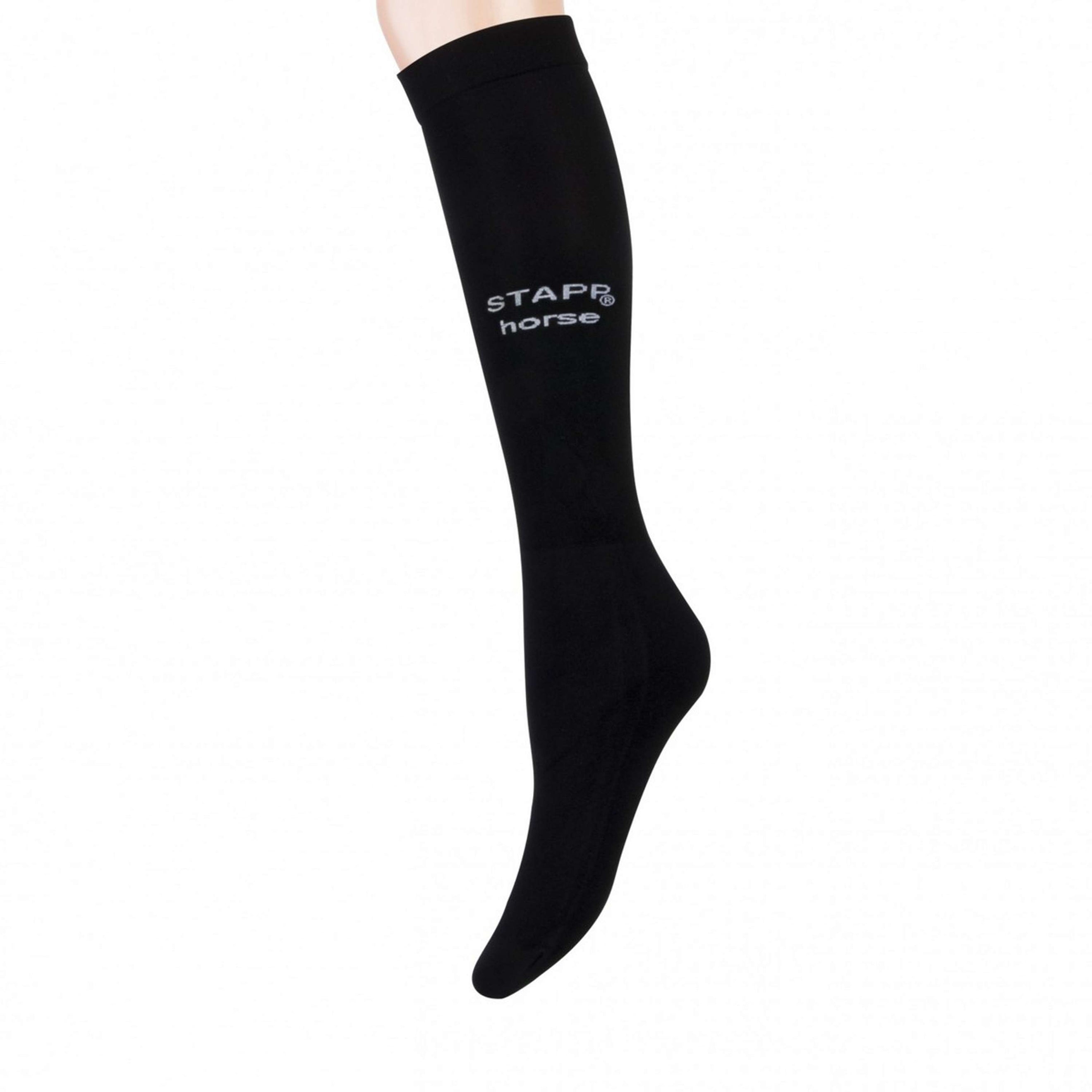 Stapp Horse Chaussettes d'Équitation Ultra Fine 3 Pack Noir