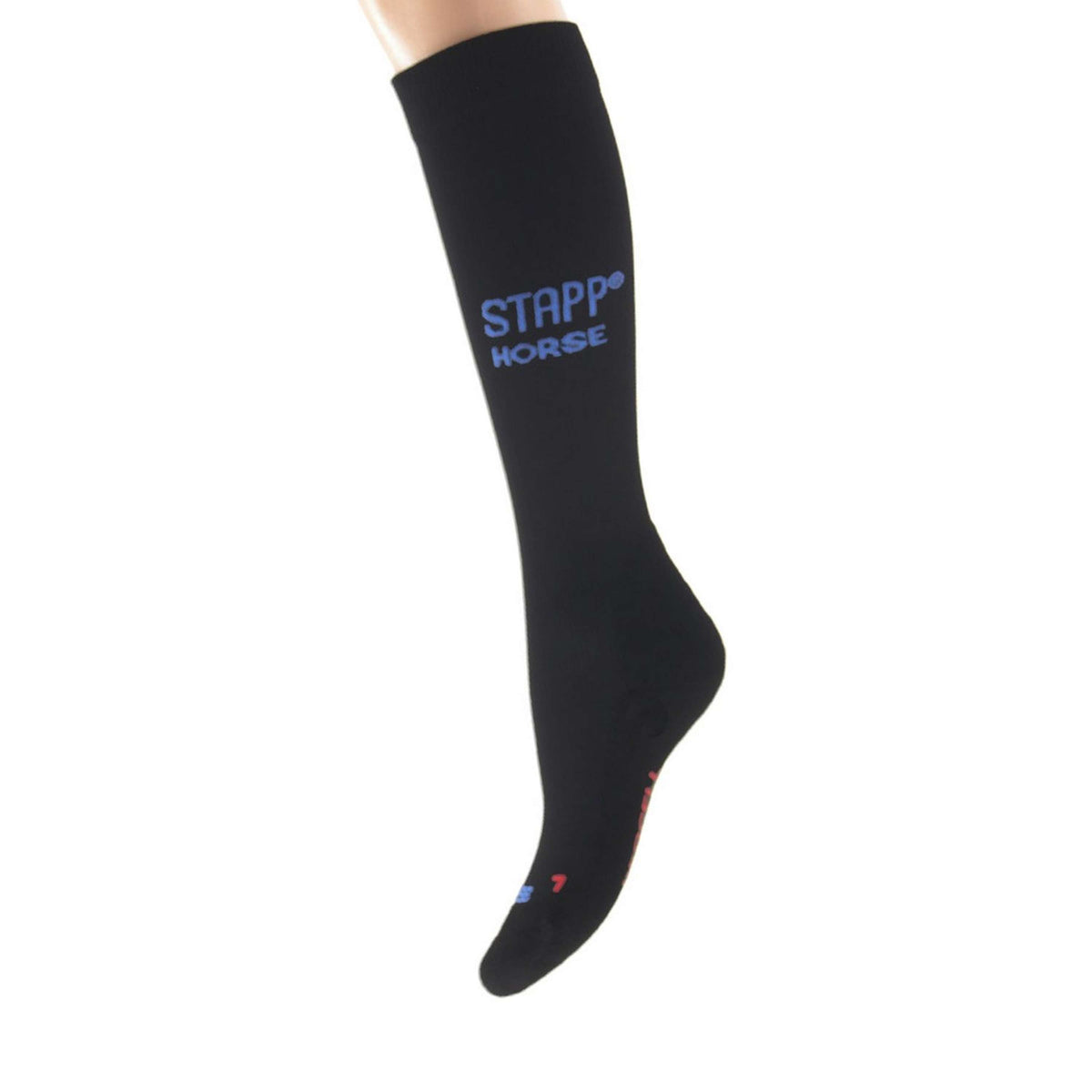 Stapp Horse Chaussettes d'Équitation Uni Deocell Noir/Cobalt