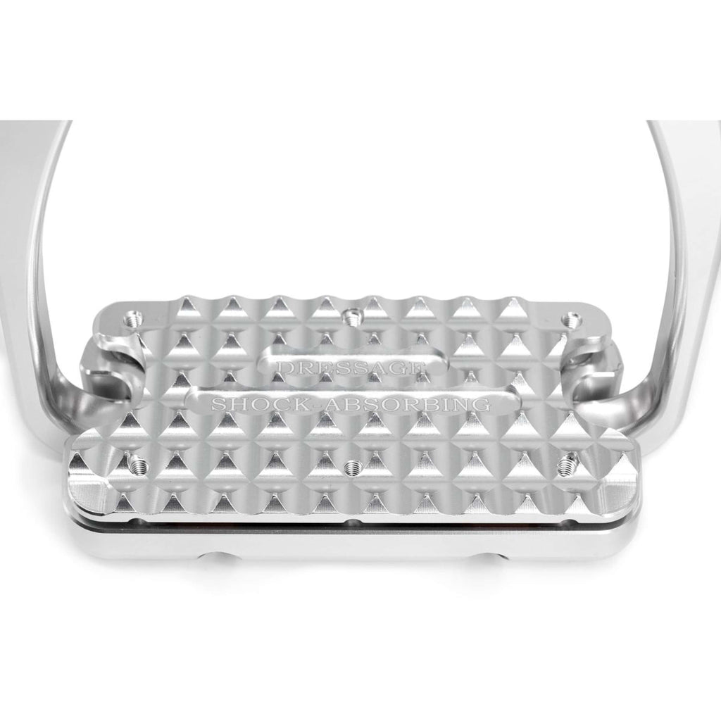Tech Stirrups Étriers Capri Plus Dressage Argent