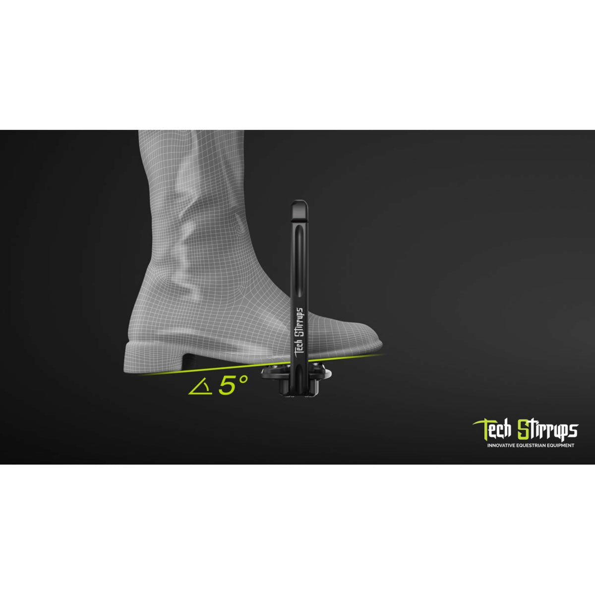 Tech Stirrups Étriers Venice FIT Argent/Noir