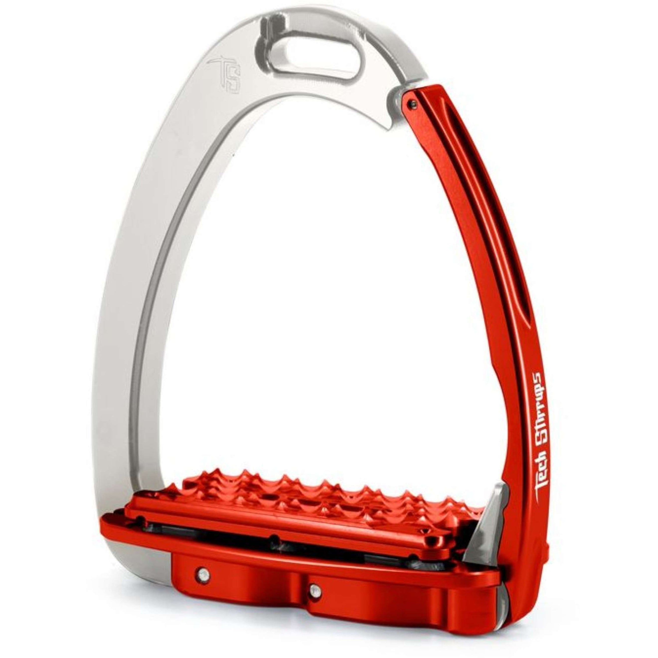 Tech Stirrups Étriers Venice Plus EVO Argent/Rouge