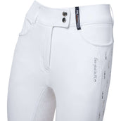 PK International Pantalon d'Équitation Toulouse Full Grip Blanc