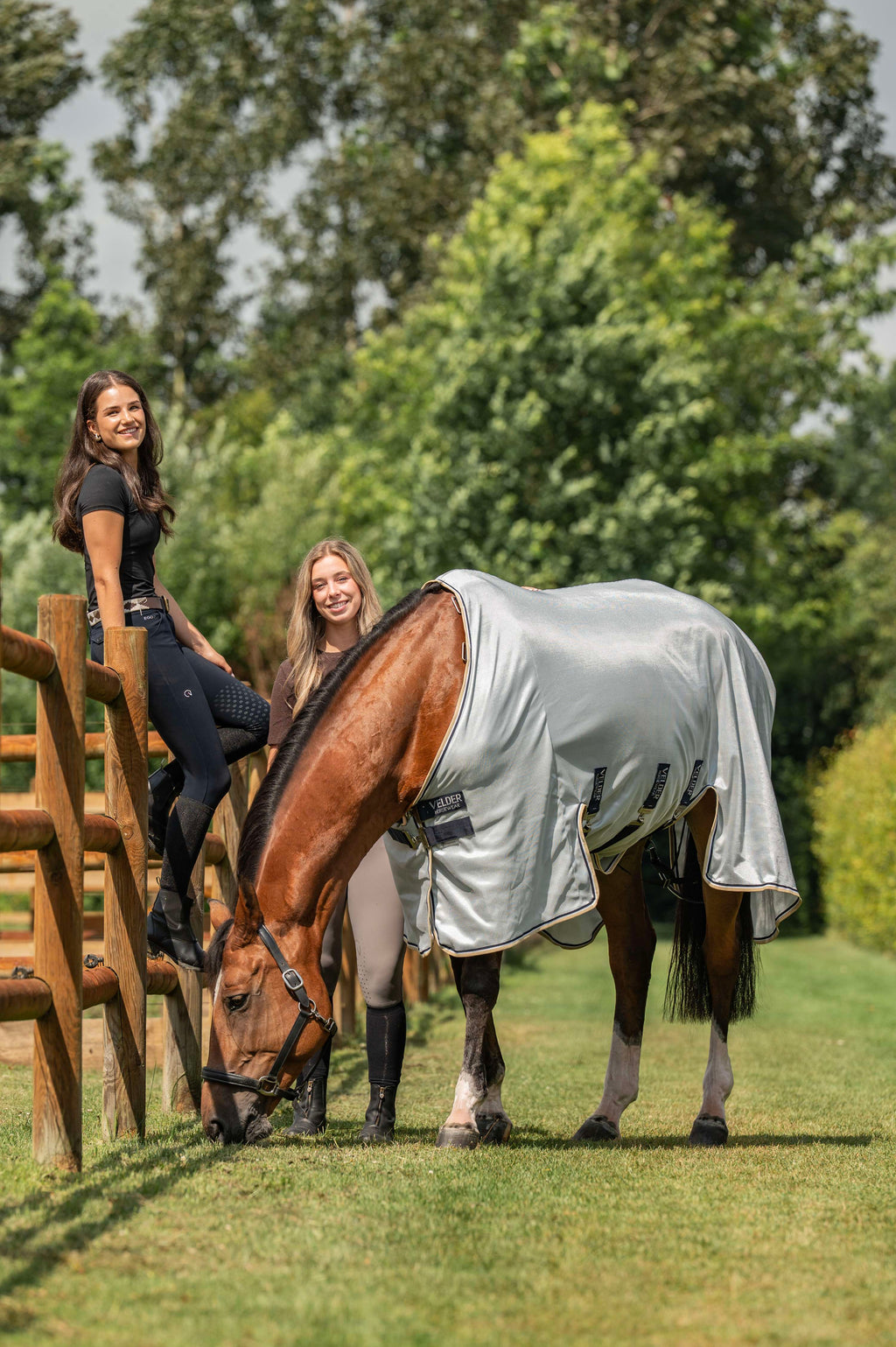 Velder Horsewear Premium Couverture Anti-Mouches Pearl Grey