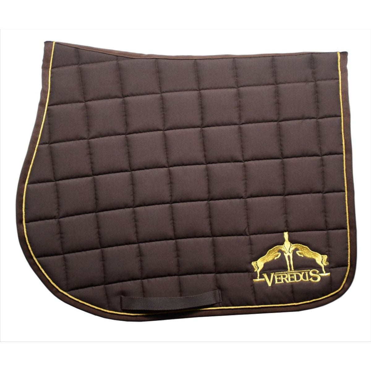 Veredus Tapis de Selle Microfiber de Saut Marron/or