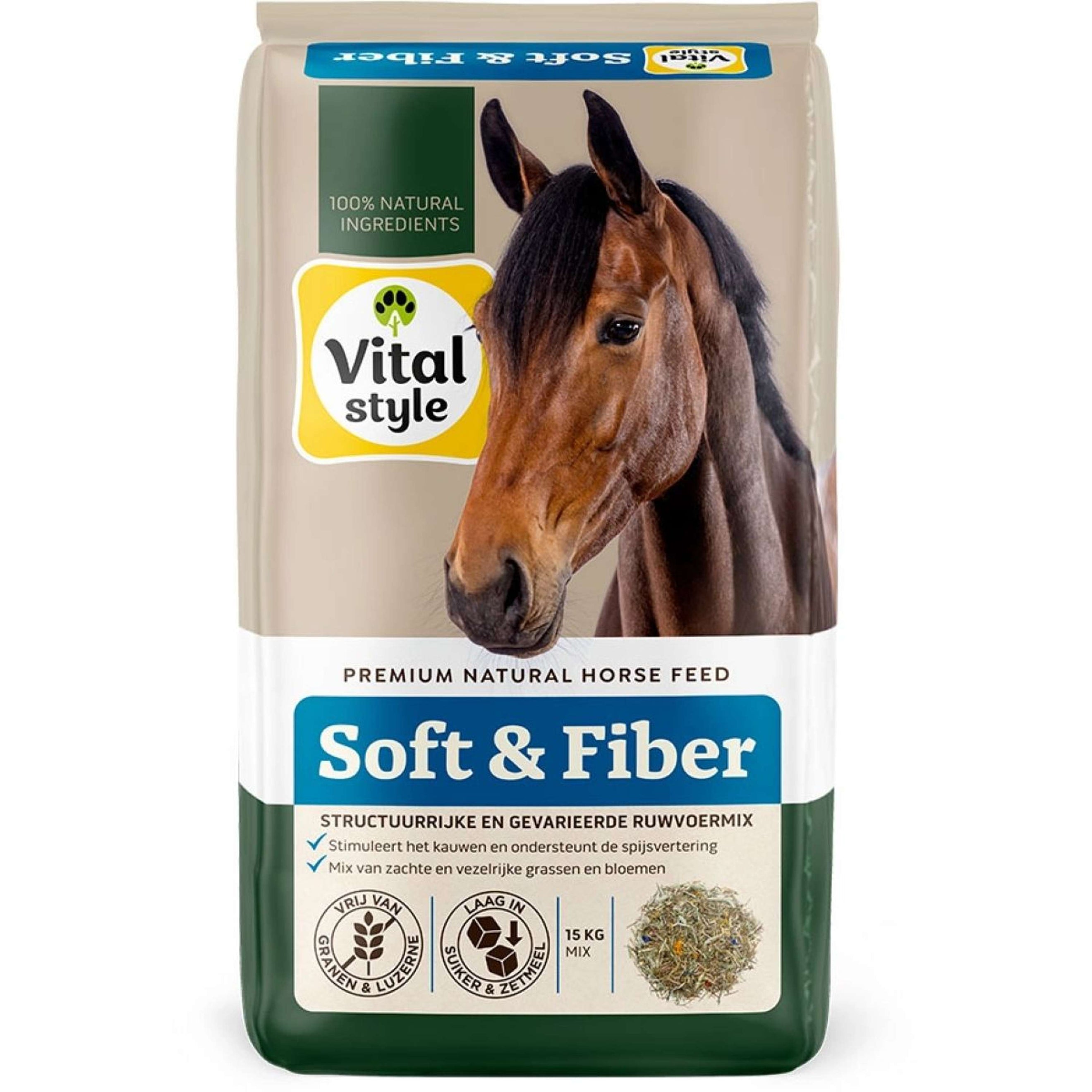 Vitalstyle Mélange de Fourrage Grossier Soft & Fiber