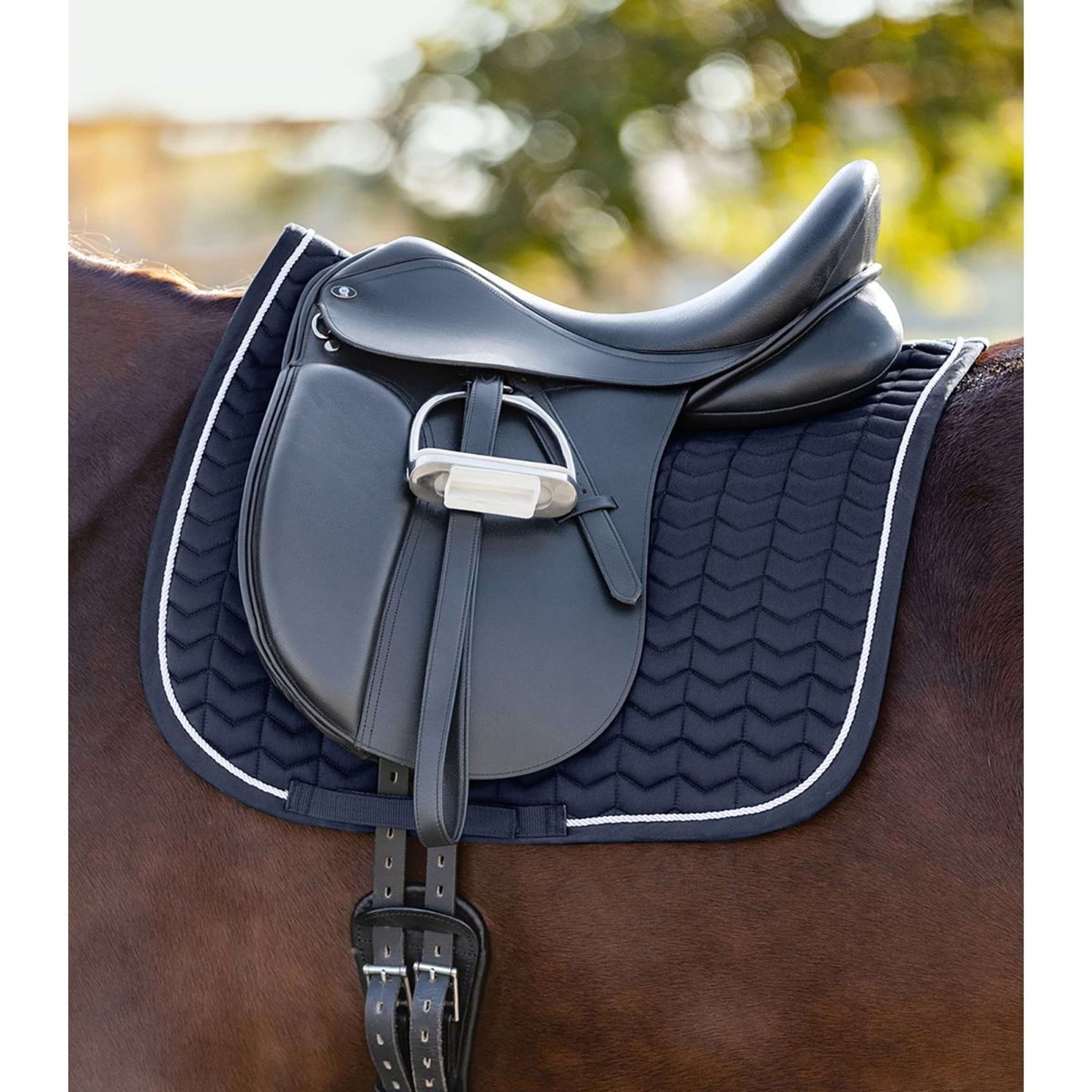 Waldhausen Tapis de Selle Classic Dressage Nightblue/Blanc