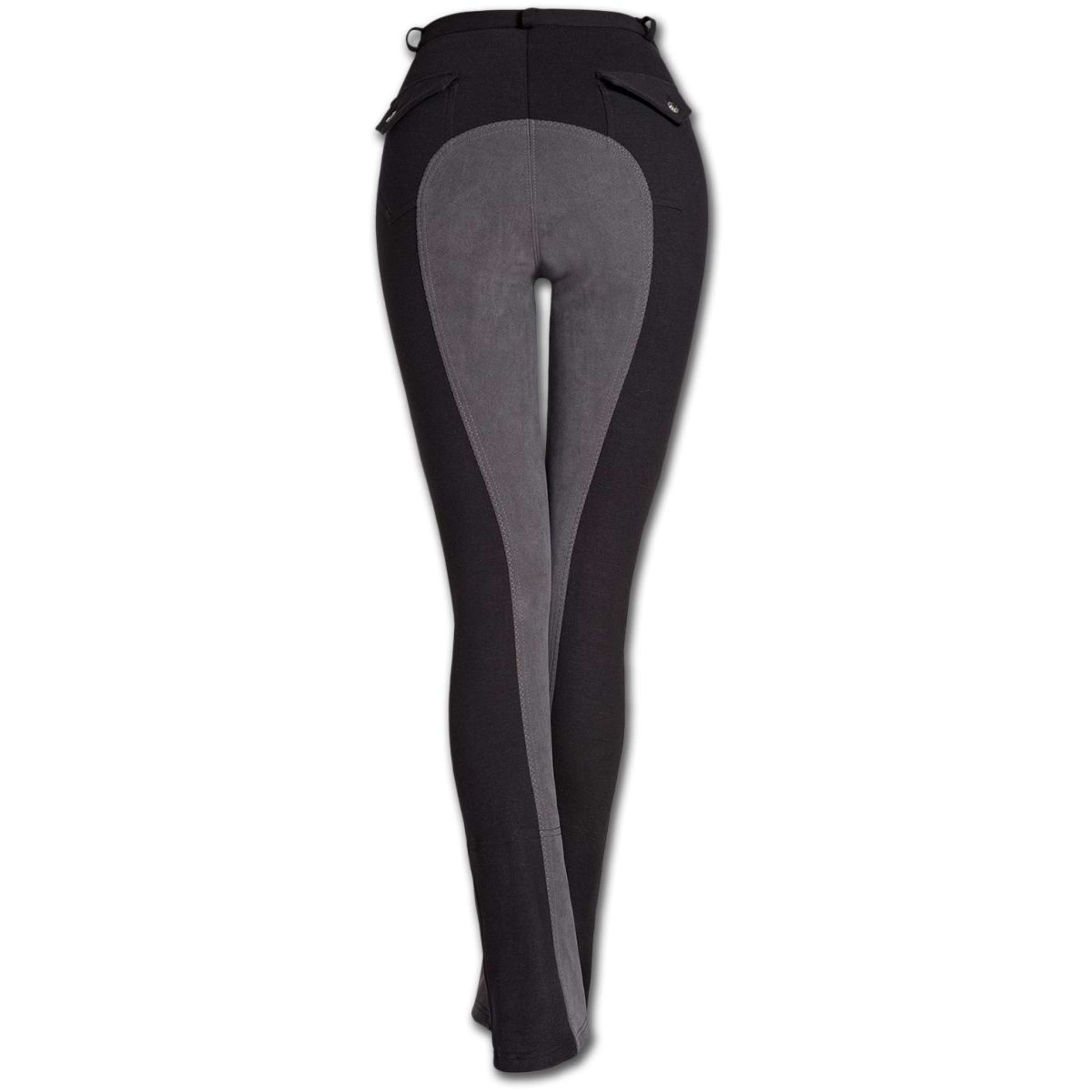 ELT Culotte d'Équitation Jodhpur Fun Noir/Gris Foncé