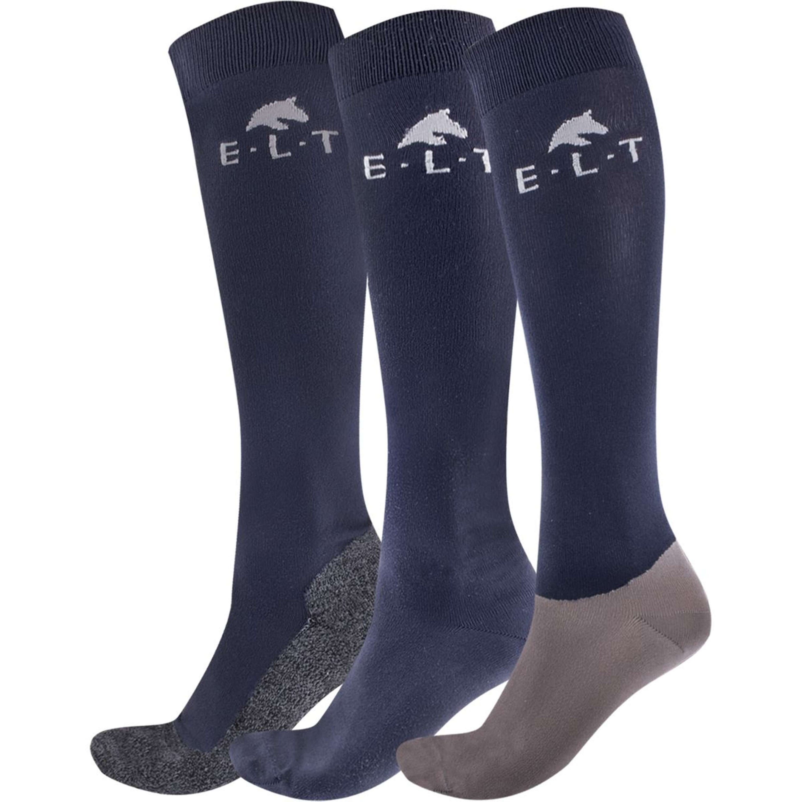 ELT Chaussettes d'Équitation Athletic Nightblue