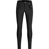 ELT Pantalon d'Équitation Micro Sport Silicone avec Pli Noir