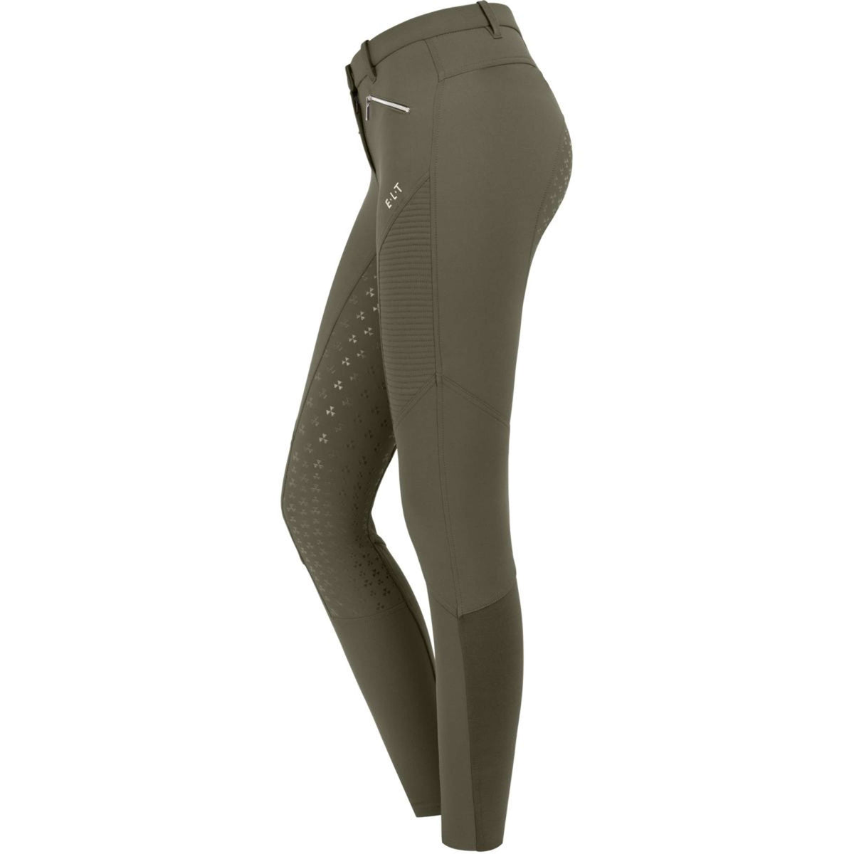 ELT Pantalon d'Équitation Gala Silicone Kaki