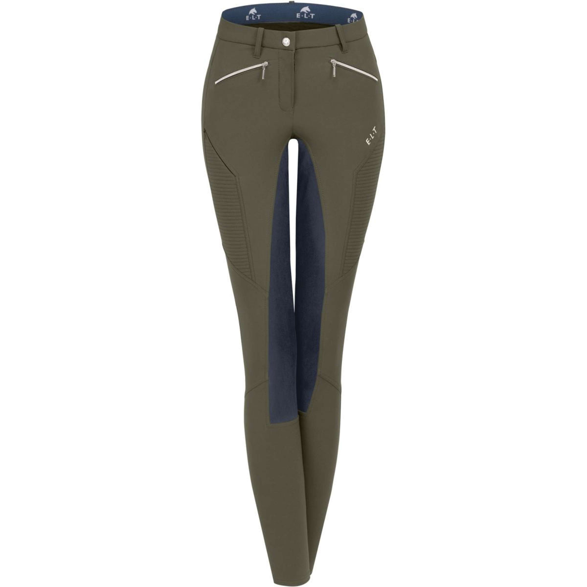 ELT Pantalon d'Équitation Gala Khaki/Nightblue