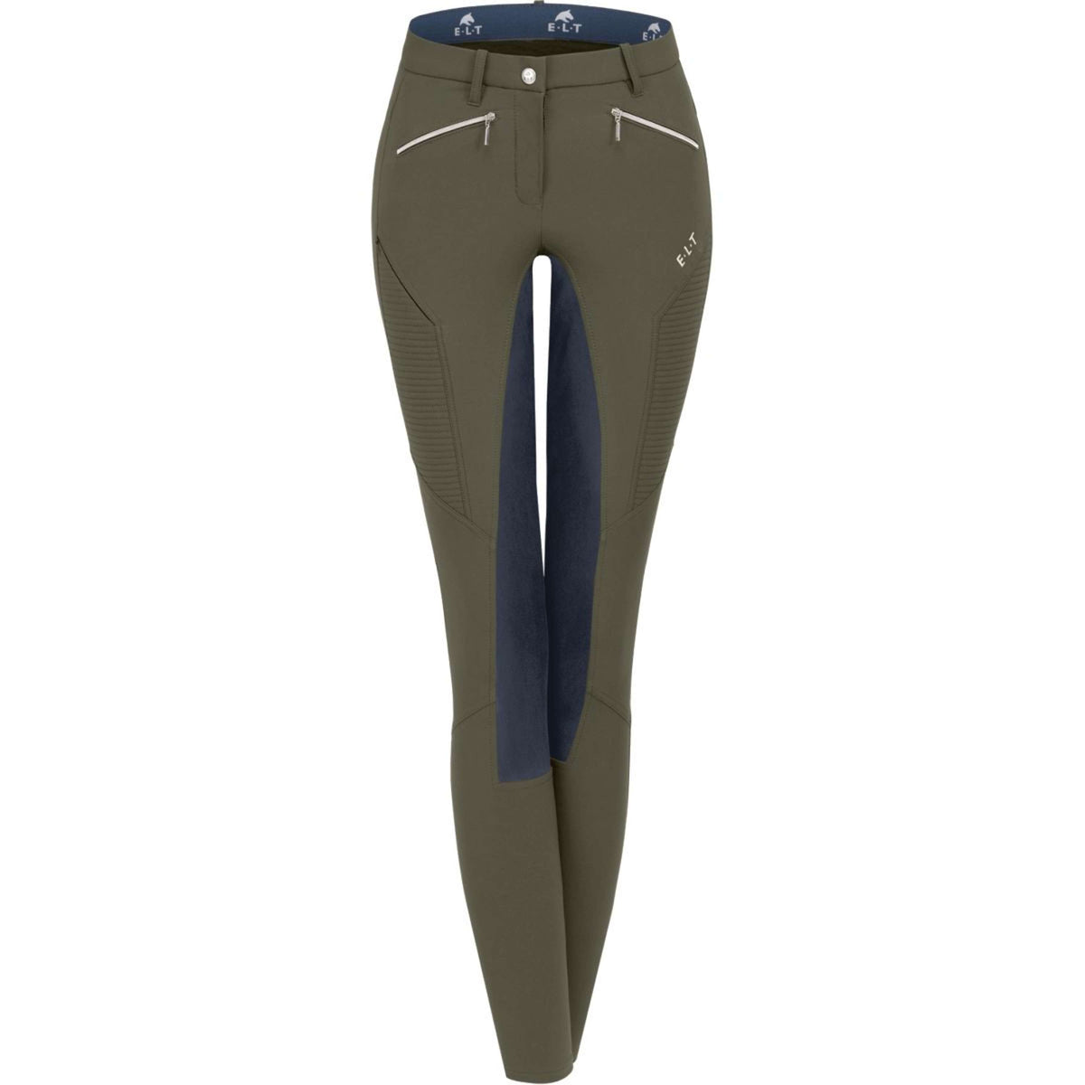 ELT Pantalon d'Équitation Gala Khaki/Nightblue