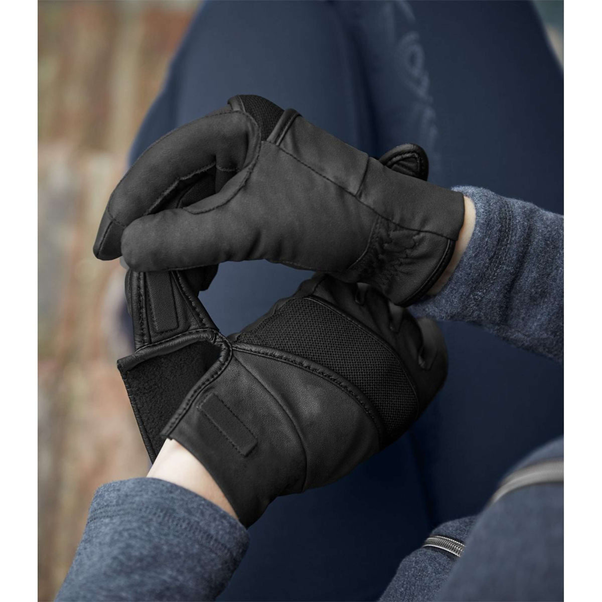 ELT Gants d'Équitation Magnetize Winter Noir