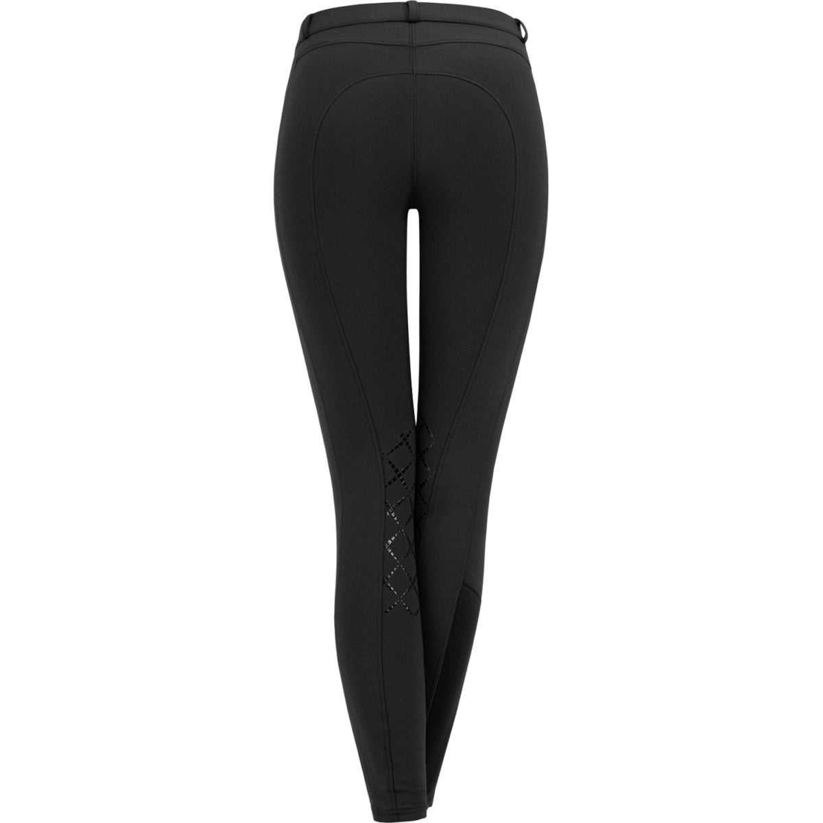 ELT Pantalon d'Équitation Micro Silicone Genouillères Noir