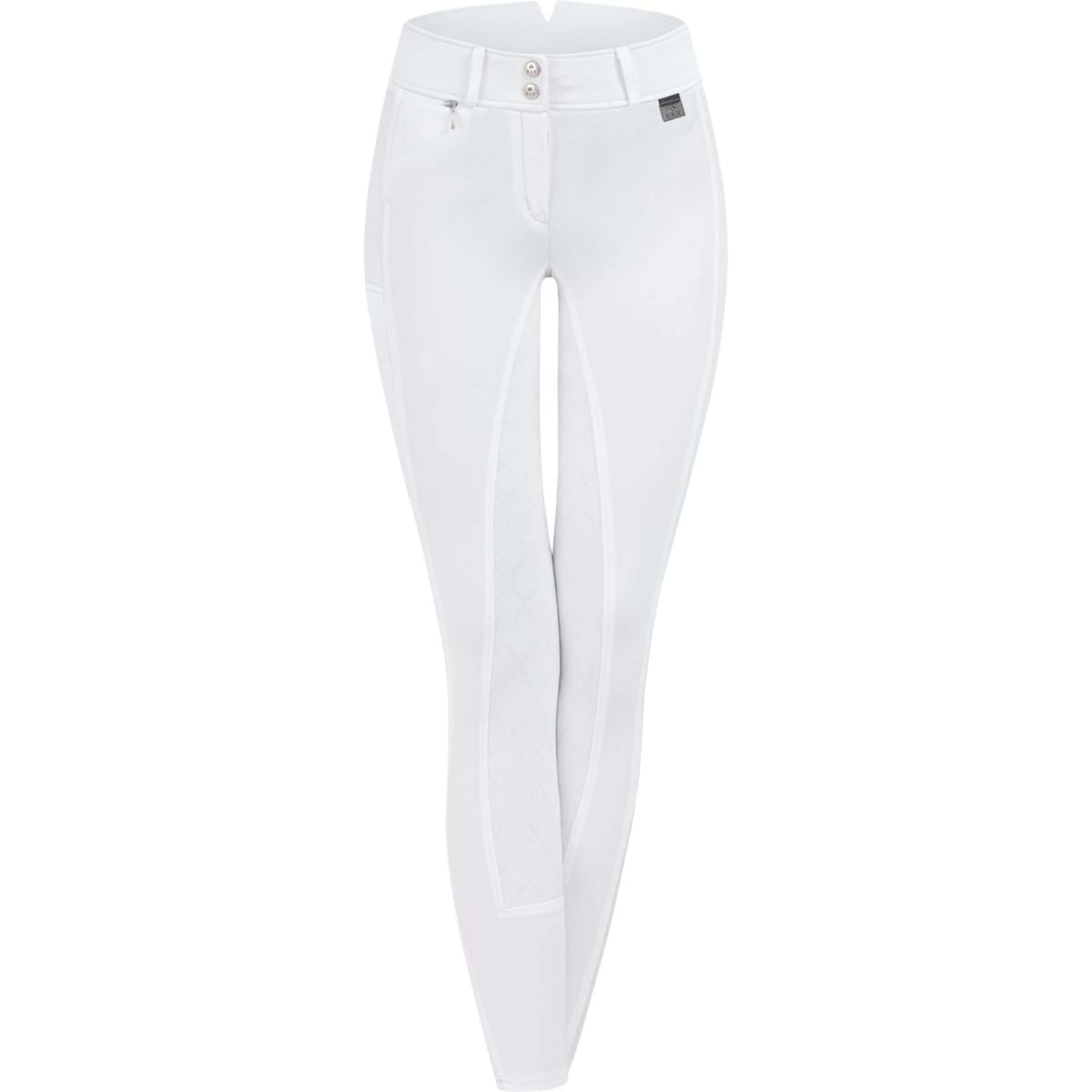 ELT Pantalon d'Équitation Micro Sport High Waist Silicone Blanc