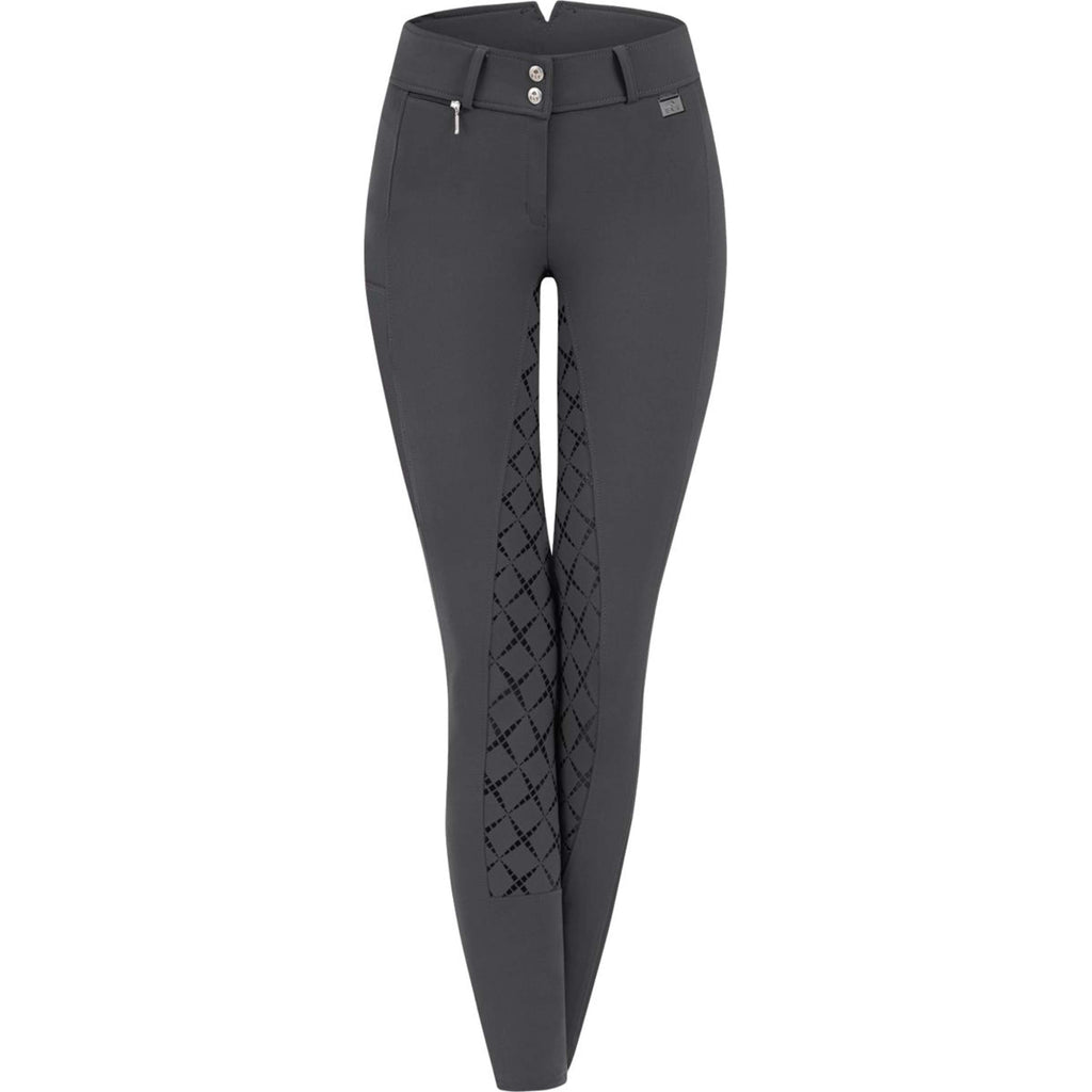 ELT Pantalon d'Équitation Micro Sport High Waist Silicone Asphalt