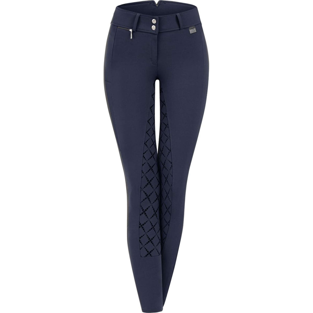 ELT Pantalon d'Équitation Micro Sport High Waist Silicone Nightblue