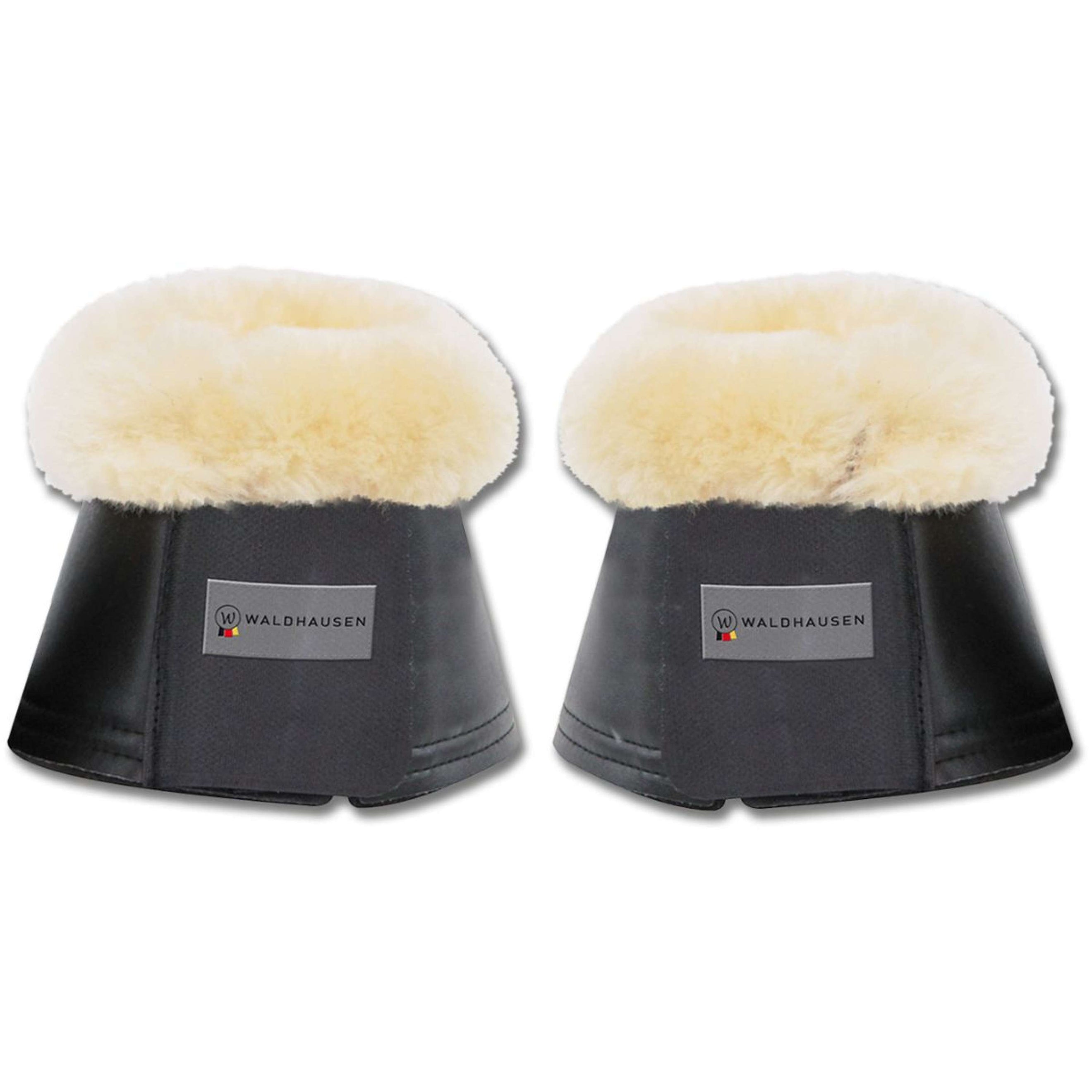 Waldhausen Cloches d'Obstacles avec Peau d'Agneau Noir Waldhausen Cloches d'Obstacles avec Peau d'Agneau Noir