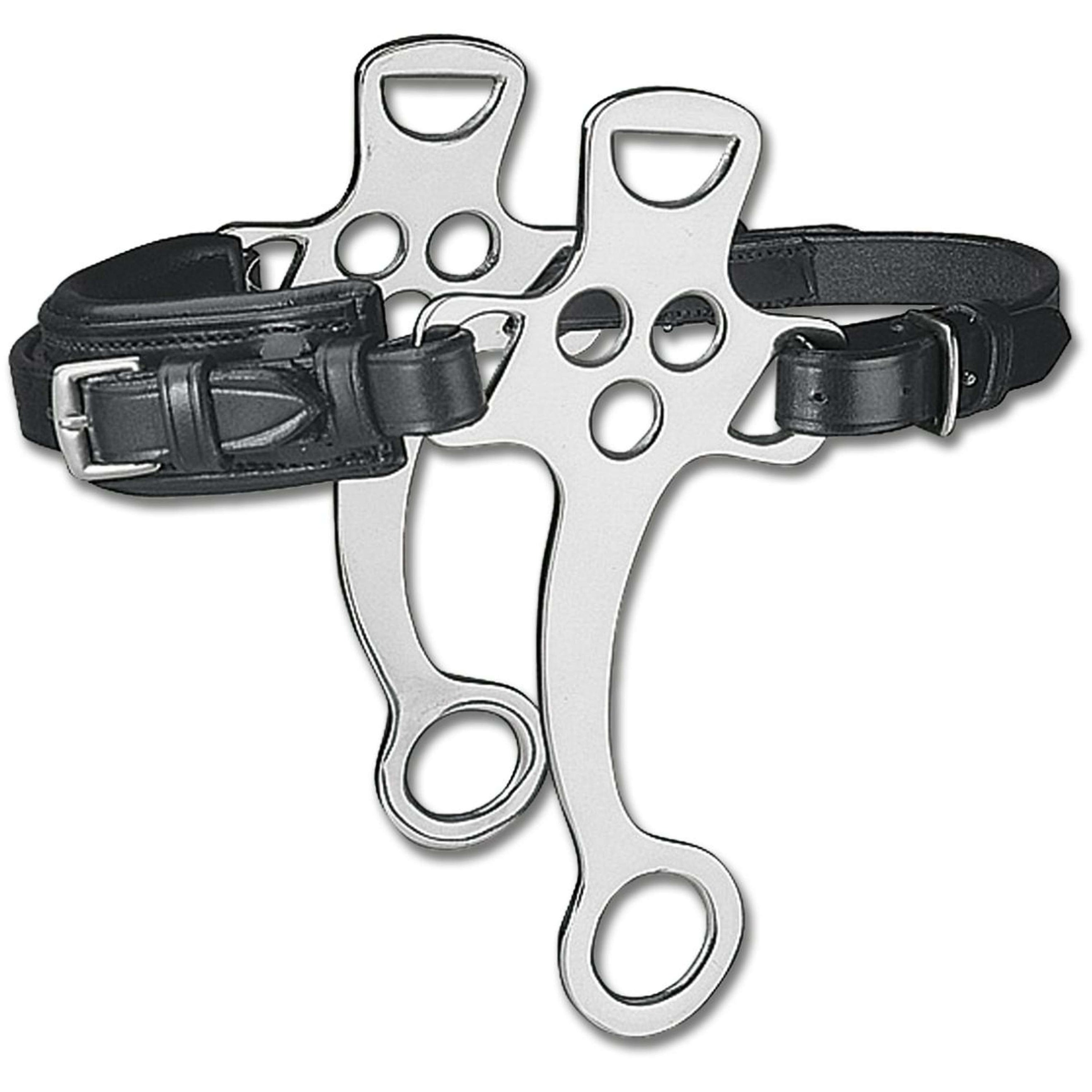 Waldhausen Hackamore avec Muserolle Cuir Noir Waldhausen Hackamore avec Muserolle Cuir Noir