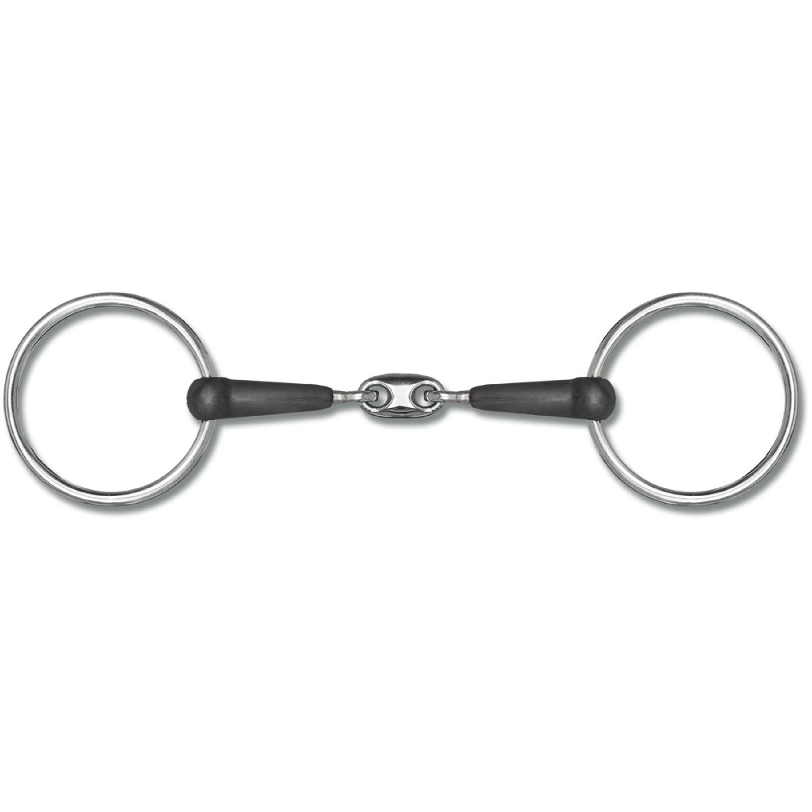 Waldhausen Mors de Filet 15mm Double Brisure en Caoutchouc