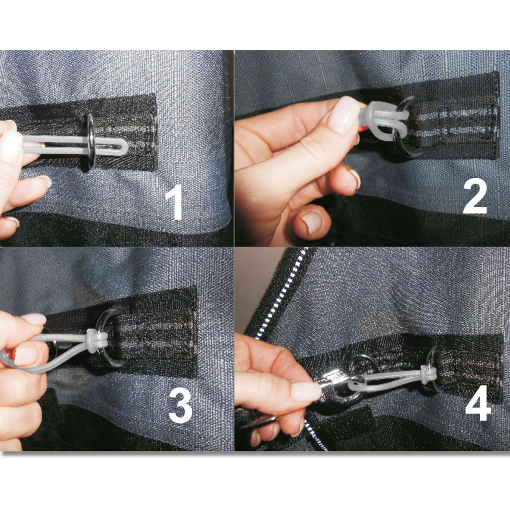 Waldhausen Fermeture de Sécurité Safe-Gum Gris Argent